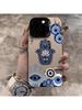 Super Cool Blue Eye Totem Phone Case For iPhone 16 15 14 13 12 11 Pro Max XR XS MAX 78Plus MINI Y2K Fashion Anti Fall Back Cover