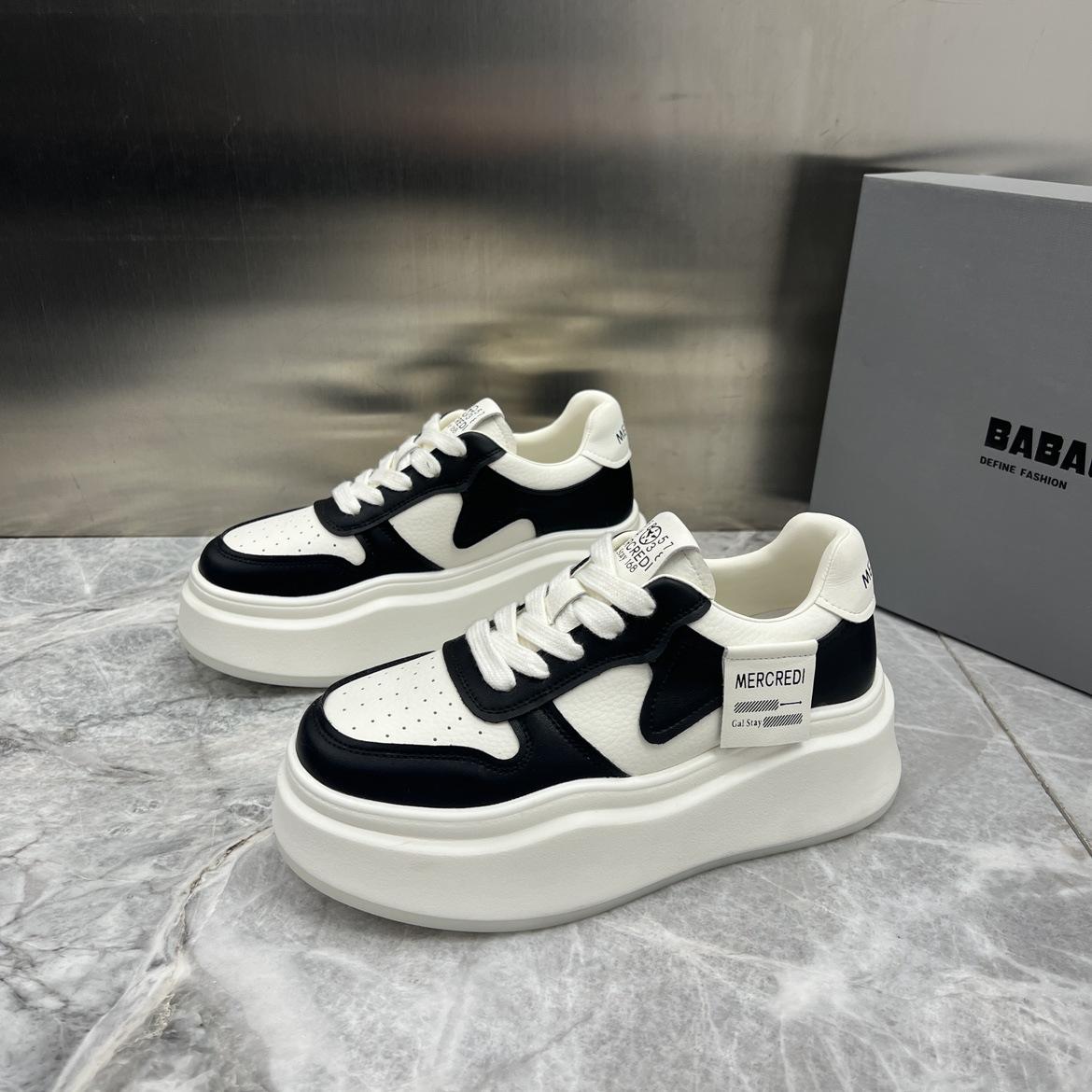 

Platform white shoes women s 2025 new popular leather fashion versatile small fragrant wind height leisure sports board shoes 35 чёрный