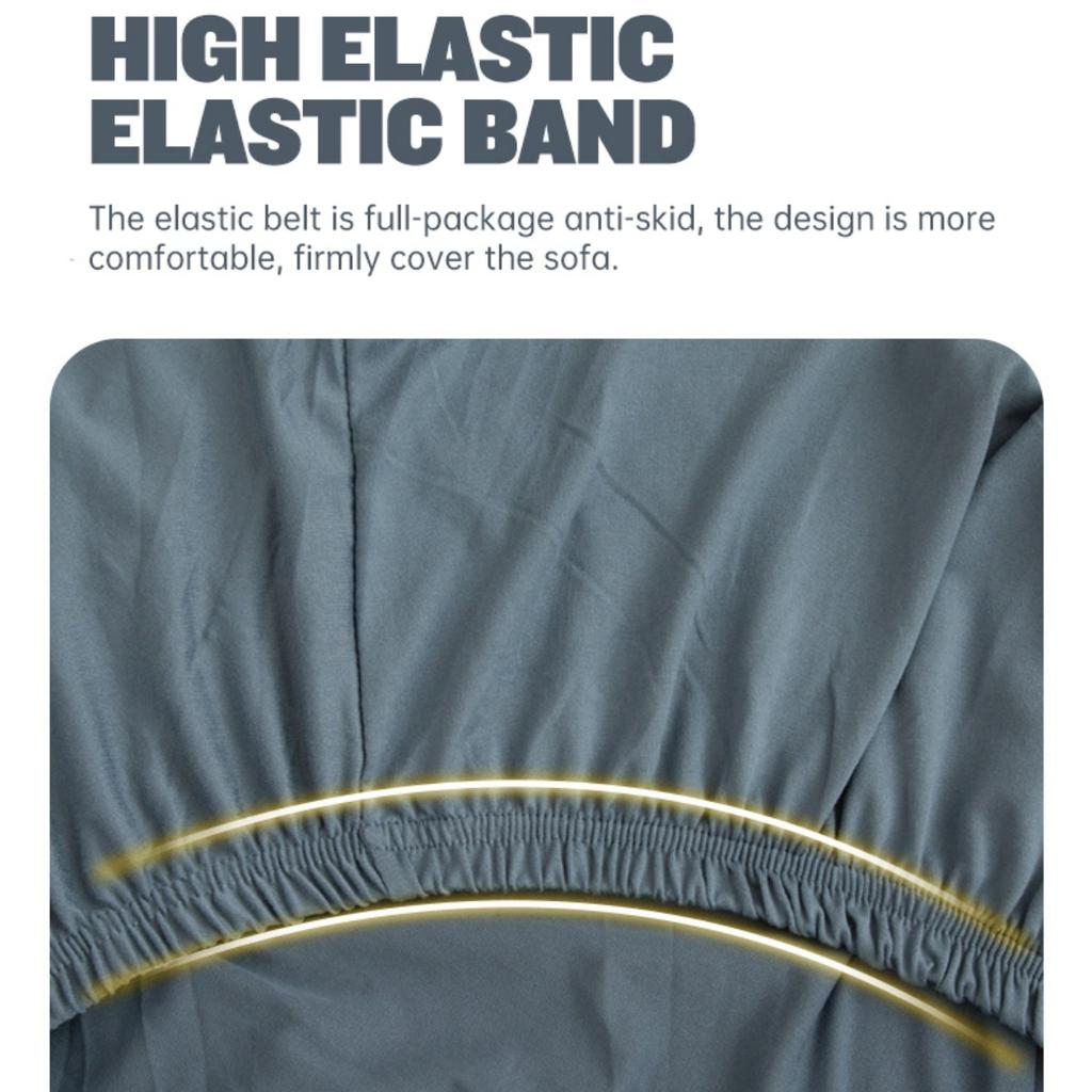 LANMOLIFE Solid Color Sofa Cover Spandex Non-Slip Machine Washable Furniture Protective Covers For Armchair Home Decoration