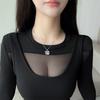 French Sexy Mesh Stitching Pure Desire Dress Women's Waist and Thin Hip Skirt