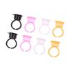 50Pcs Tattoo Pigment Ink Ring Cup Holder With Lid Cover Cap For Microblading