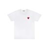 Comme des Garçons PLAY (WMNS) COMME Des GARCONS PLAY CDG Play Chest Logo Tee 'White Red' Women's AZ-T107-051-2