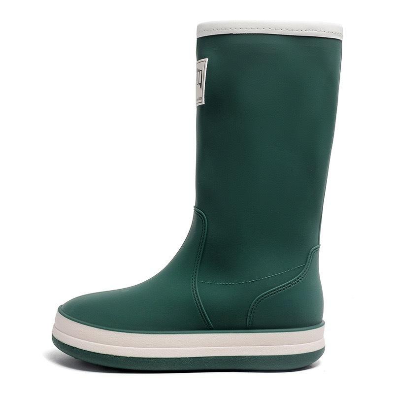 Fashion Rain Boots Long Tube Drawstring Water Shoes Adult Outdoor Fishing Waterproof Rubber Shoes Men's and Women's Work Rain Boots