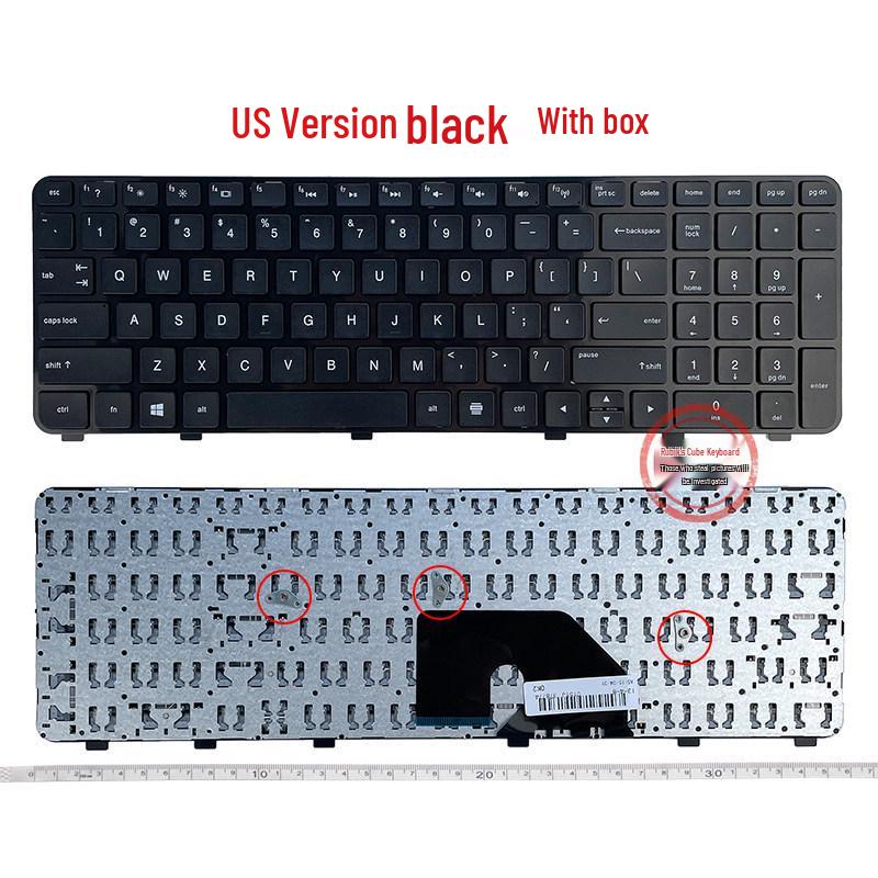 Multilingual Keyboard for HP Pavilion DV6-6000 Series Keyboard with palm rest