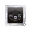 Simon 54 Premium Anthracite - RTV-SAT Antenna Terminal Socket DASK.01/48