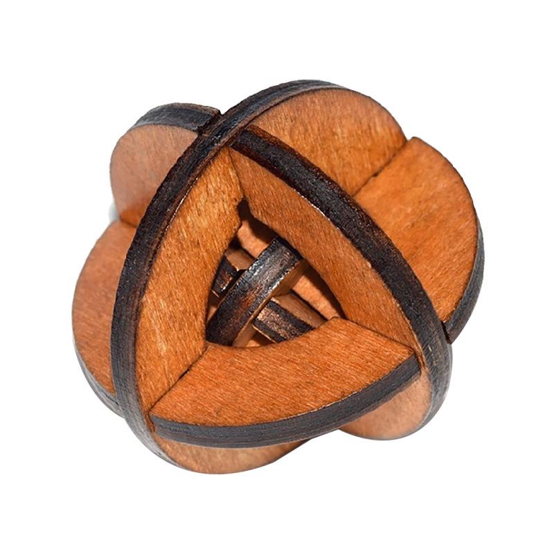 100-Piece Kongming Lock Wooden Puzzle Set for Kids and Adults