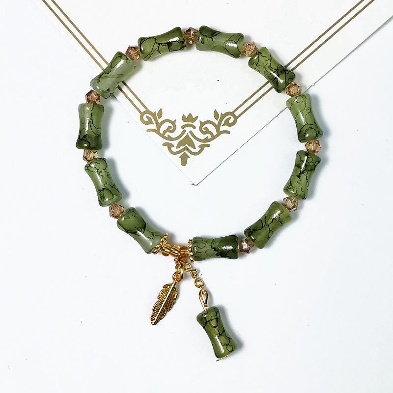 Elegant Crystal Butterfly Beaded Bracelet