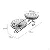 2 Tier Fruit Basket Bowl Metal Wire Holder, Party Minimalist Space Saving Wrought Iron