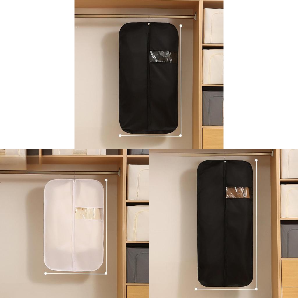 Clothing Dust Cover With Nonwoven Fabric For Wardrobe Protection And Dust Prevention
