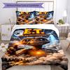 3pcs E-ET2 Design Cover Set - HD Printed Bedding with 1 Cover and 2 Pillowcases - Perfect for Home and Dorm Decor