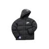 Letter Print Warm Hooded Down Jacket Women Outerwear Deep-Black T11W042913FBK