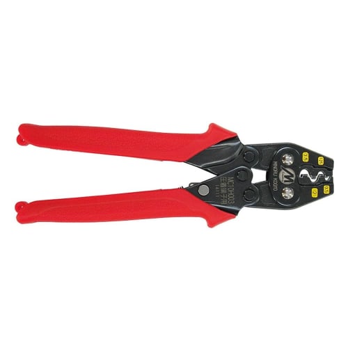 Minoru Industrial M-Creative Crimping Tool, Crimping Pliers (for bare crimp terminals and sleeves), 0.5, 1.25, 2, 3.5mm, Compact, MC10H003
