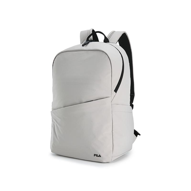 Fila Original Simple Classic Solid Color Casual Commuter Versatile Durable Practical Fabric Backpack Men Backpack Eggshell Lime F13M629102FGY