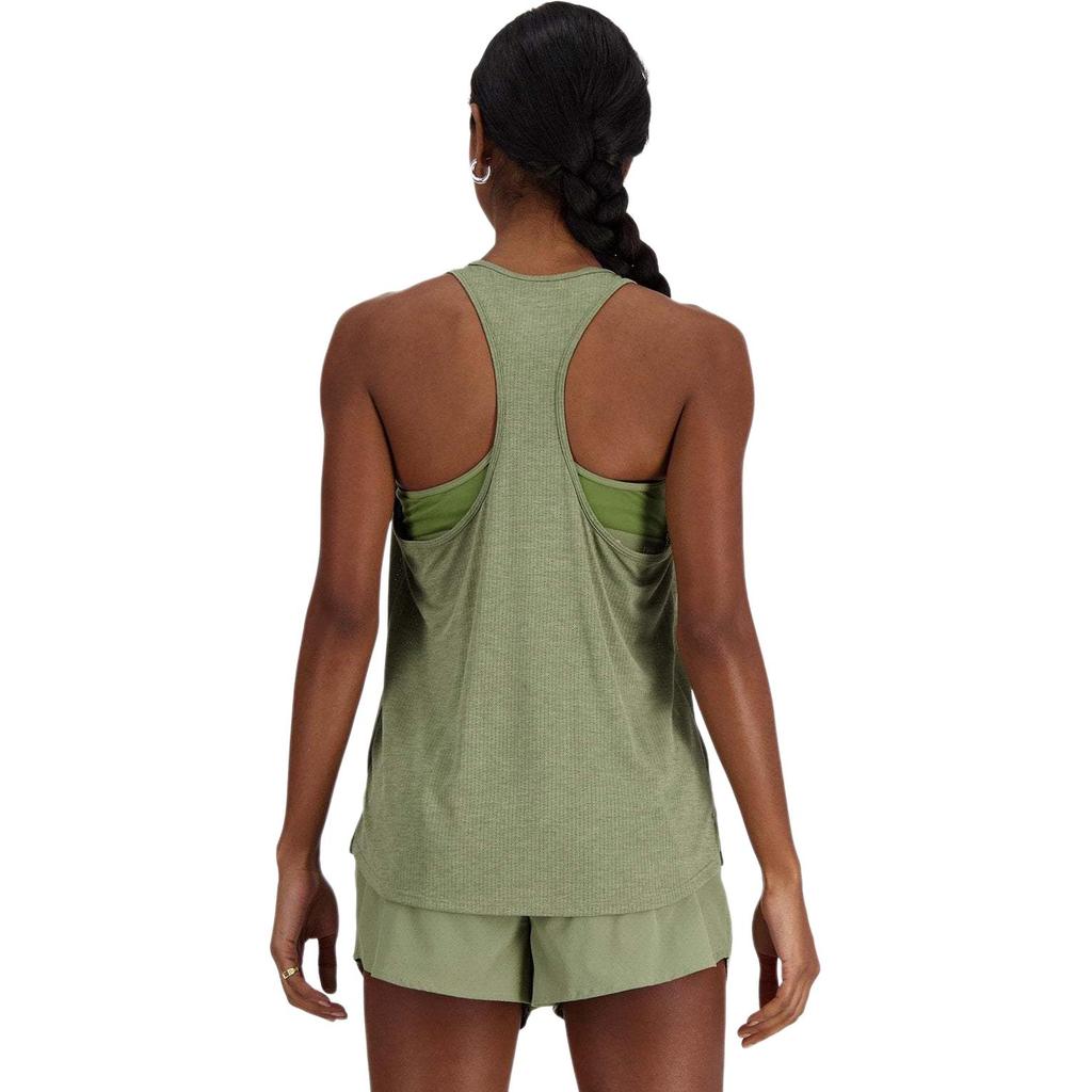 New Balance Athletics Tank Top Women's Dark Olive Stone Color WT41250-DHO