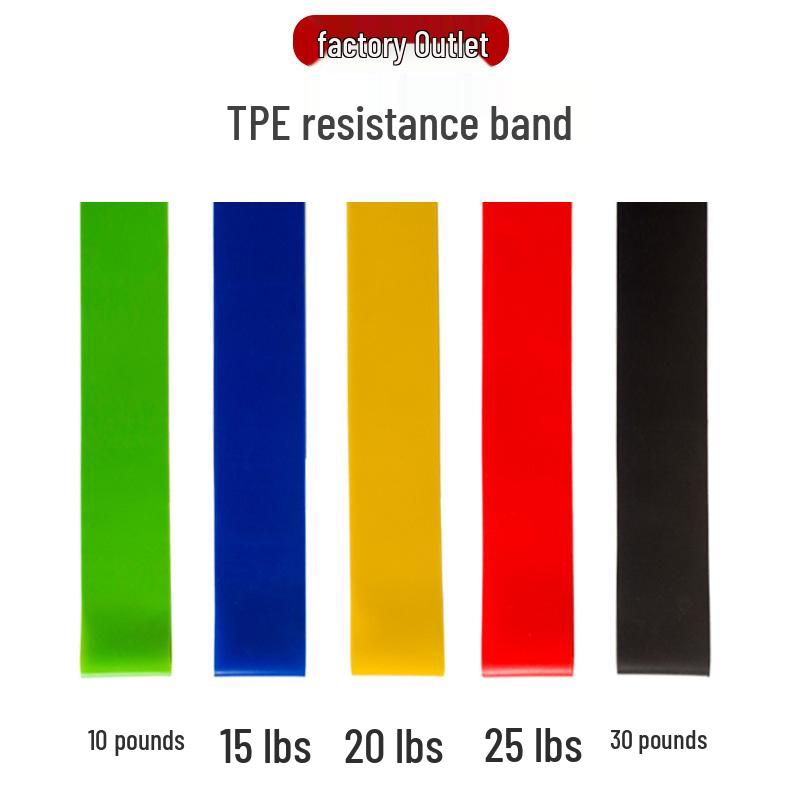 Multifunctional TPE Resistance Band for Yoga, Pull-ups, Fitness, Squats, and Butt Lift Exercises.