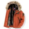 Winter Men's Warm Down Parkas Fashion Men Fur Collar Thick Windbreaker Padded Coats Men Fleece Lined Thermal Jackets Clothing