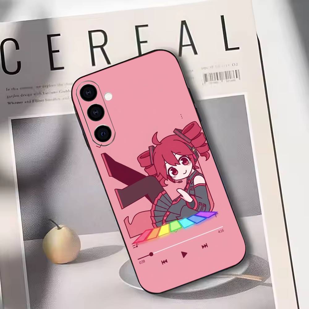 K-Kasane T-Teto Get To Me  Phone Case Black Silicone Soft For Samsung Galaxy A73,A72,A71,A70,A53,A52,A51