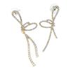 Fashionable Studs Earrings Alloy Bowknot Earrings Ear Studs Comfortable Wear Ear Pins Ear Pendant Perfect Gift for Women