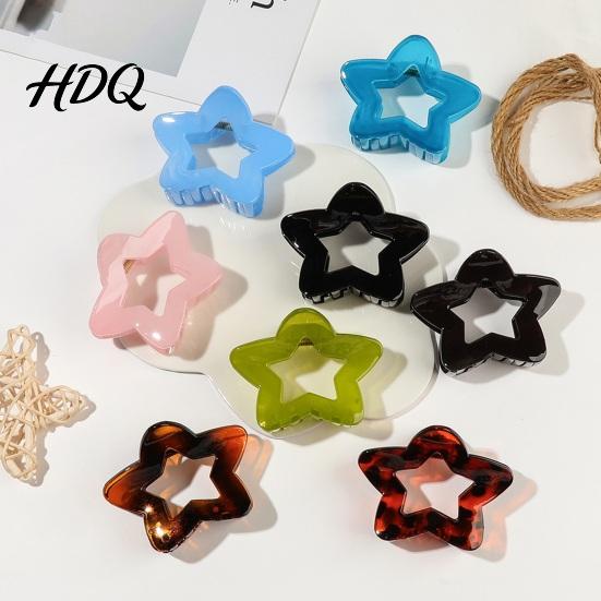 Hair Claw For Long for Women Transparent Clip with Elastic Stable Teeth