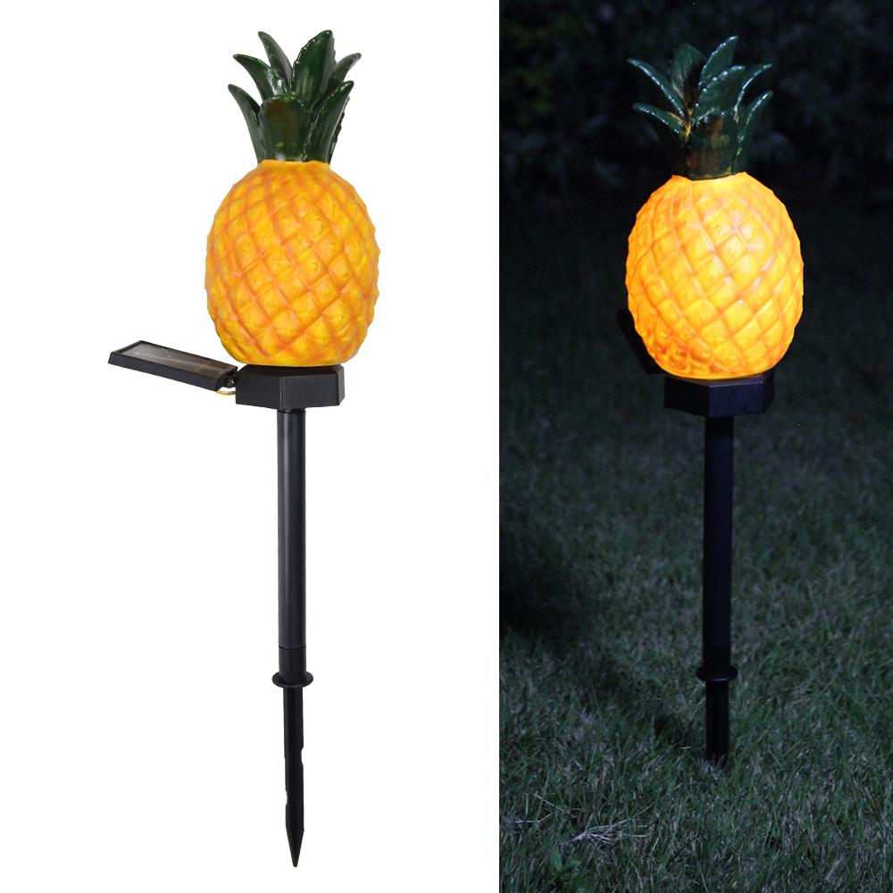 LED Solar Lawn Lamp Multi Craft Solar Powered Outdoor Decoration Garden Light Pineapples Waterproof Christmas Ground Stake Light