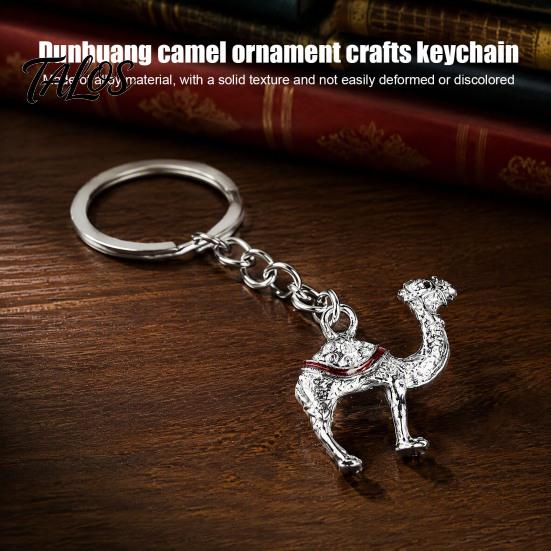 Alloy Camel Keychain for Backpack, Animal Shaped Decorative Pendant Metal Keyring Pendant, Handbags Backpack Accessories Men Women