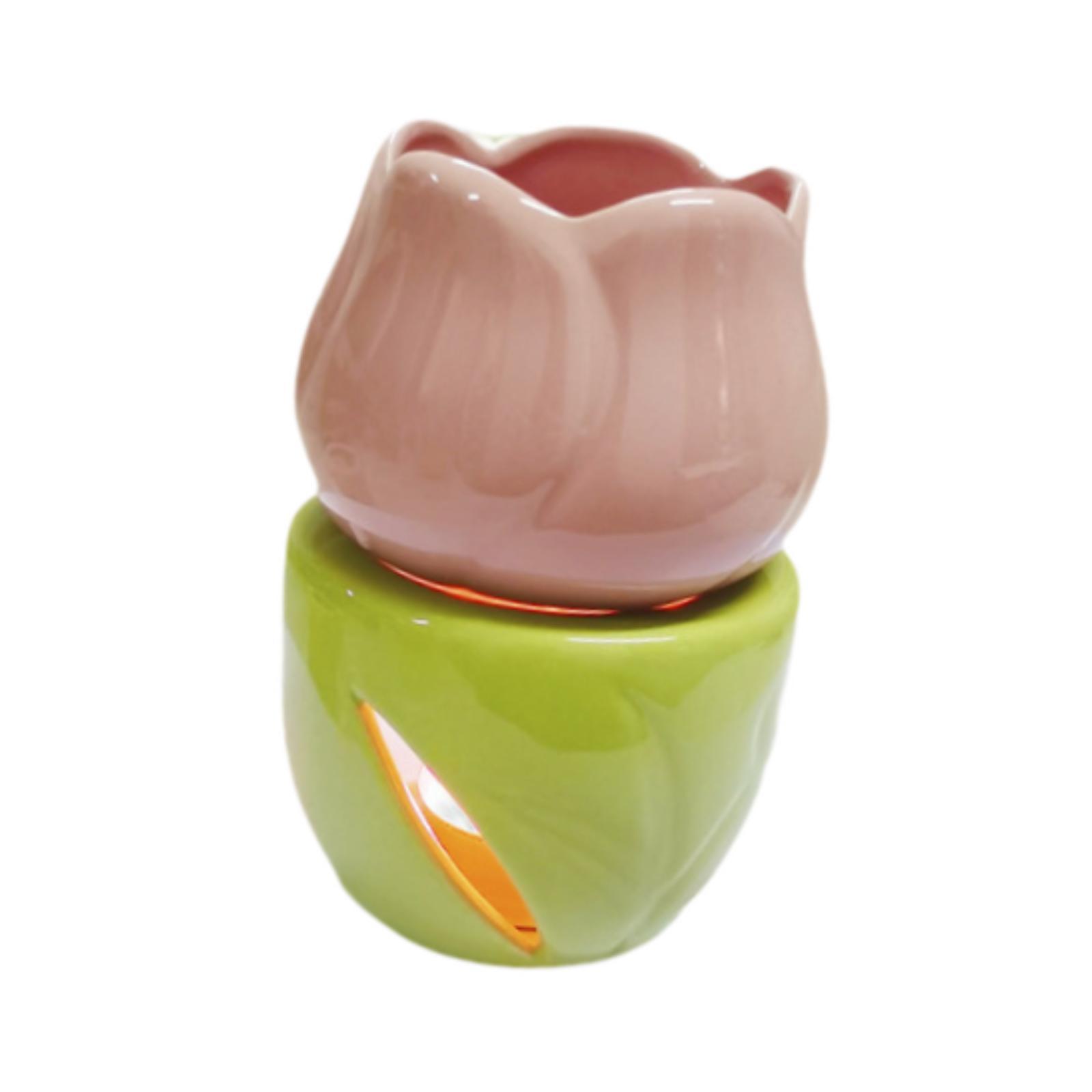 Керамическая аромалампа в форме цветка, аромадиффузор, аромалампа для вечеринки, дома, простая в использовании