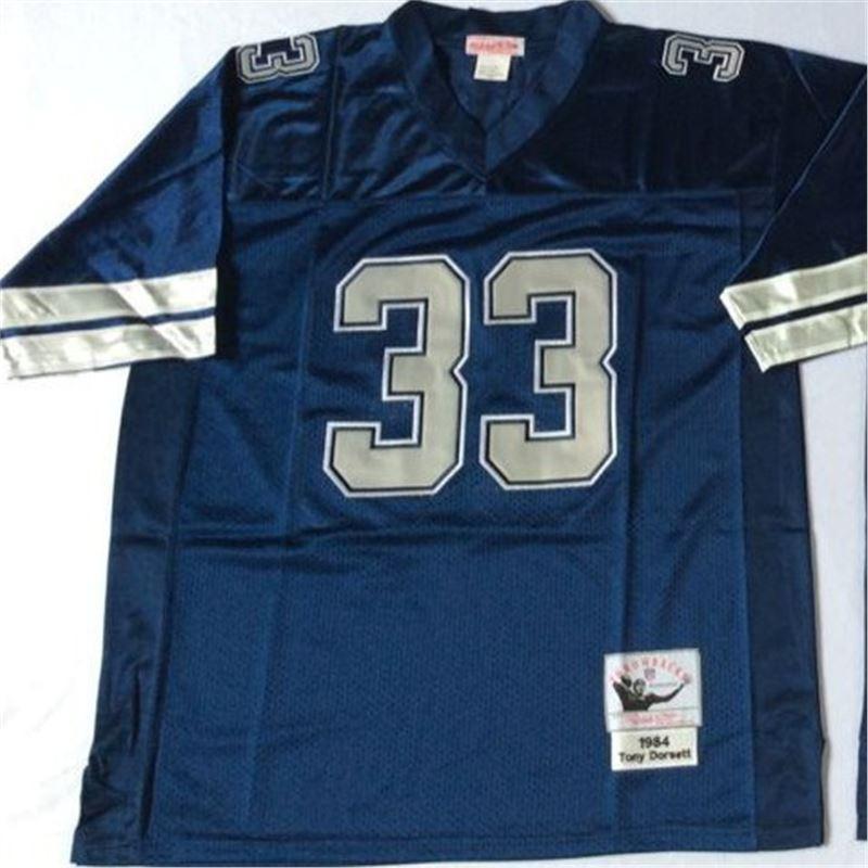 Jersey Retro NFL Dallas Cowboys 21 22 Bordado Throwback Uniforme de Fútbol para Hombre Ropa Deportiva para Aficionados
