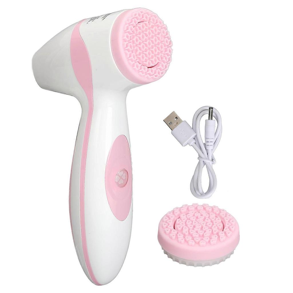 Facial Cleansing Brush Electric Facial Rotating Silicone Brush Rechargeable Deep Cleansing Gentle Exfoliating Face Scrubber