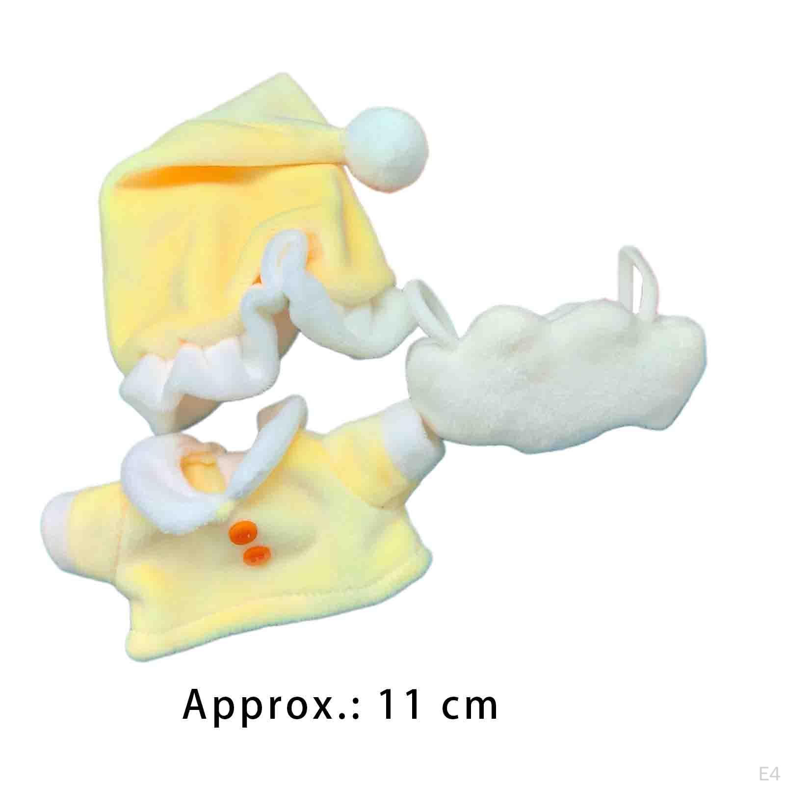 Пижамный комплект для кукол для творчества жёлтый — фото 5