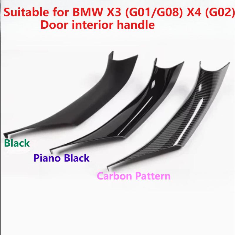 ujhzt6 G01 G02 Car Interior Door Handles Panel Pull Trim Inner Handle Cover Easy For BMW X3 X4 G01 G02 G08 F97 F98 2019-2023