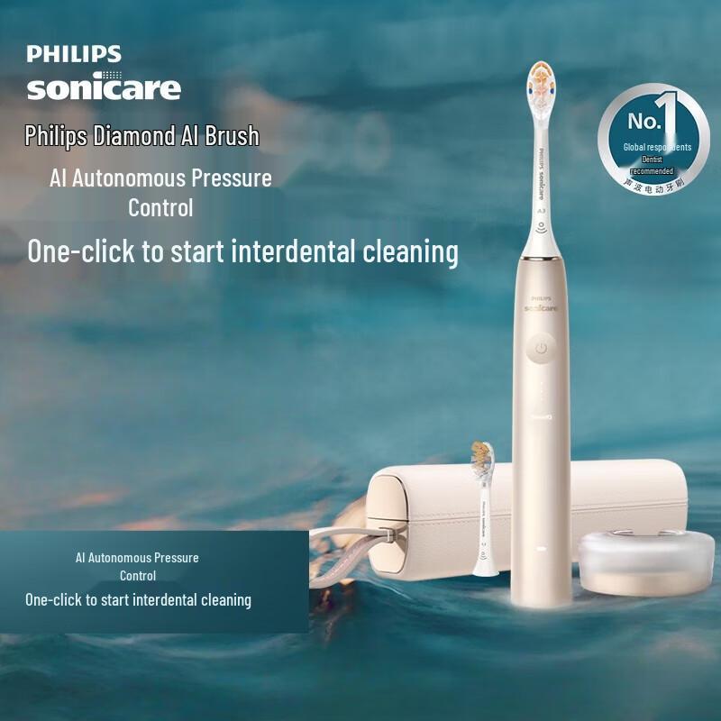 

Philips Sonicare DiamondClean HX9996 AI Electric Toothbrush