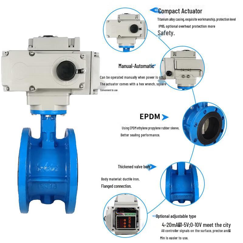 Electric Flange Butterfly Valve