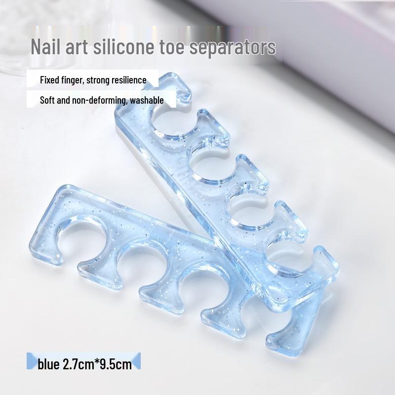 Silicone Toe Separators for Nail Art – Reusable Gel Polish Tool for Hands and Feet