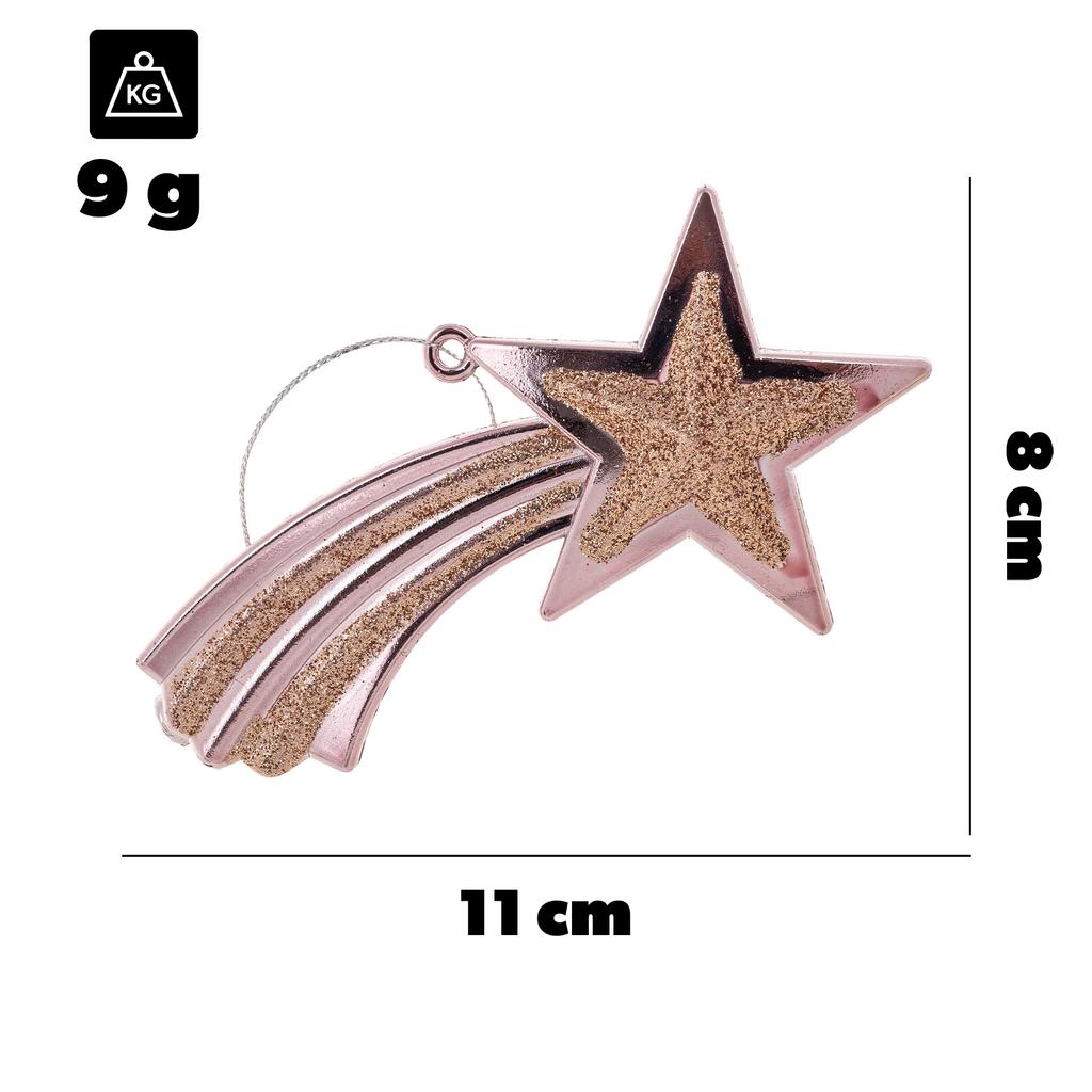Christmas Baubles Bauble For Christmas Tree Christmas Decorations Pendants Stars 4pcs