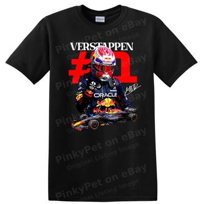 Formula 1 Racer T Shirt #1 Race Car Fan Tee Max Verstappen Red Bull