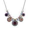 Ethnic Style Female Necklace Alloy Clavicle Colorful Geometric Chain Necklace