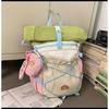School Bag New High-value Fresh and Sweet Contrasting Color Splicing Backpack Women's Lightweight Mountaineering Travel Backpack