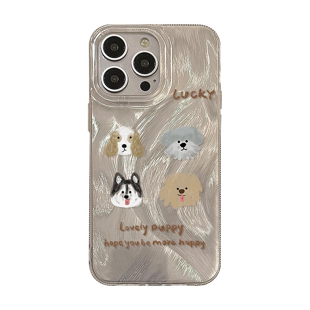 Creative Graffiti Puppy Phone Case for iPhone 17 and iPhone 17 Pro Max