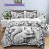 Relief Animals Pattern Bedding Quilt Set  Home Decoration  Gift (1 * duvet cover + 2 * pillowcase  without core)