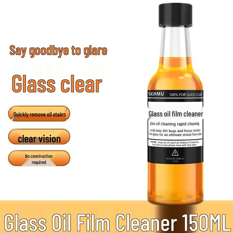 Windshield Oil Film & Stain Remover: Car Glass Cleaner & Maintenance Agent