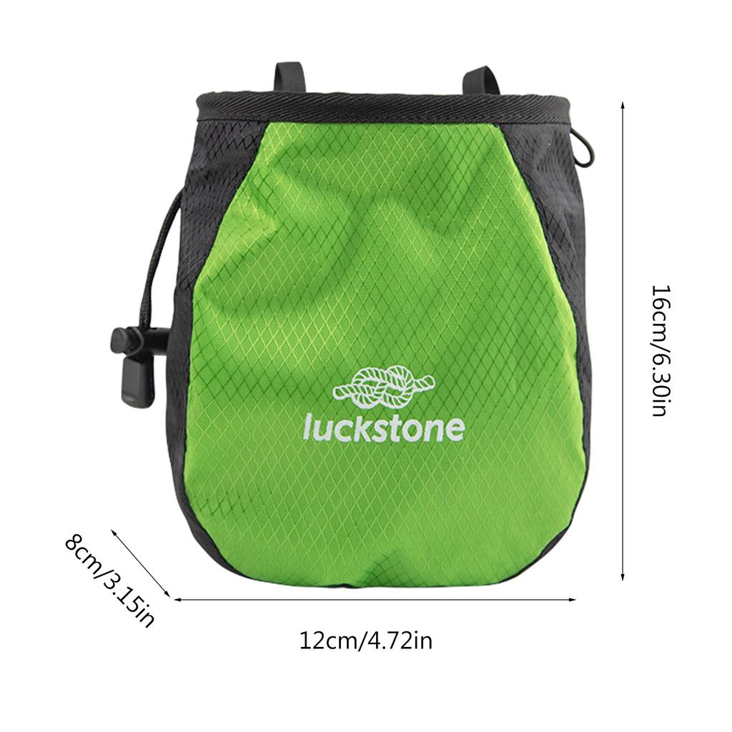 Rock Climbing Chalk Bag Outdoor Bouldering Magnesia Pouch Drawstring Closure Bag Nonslip Chalk Bag Bouldering Chalk Bag