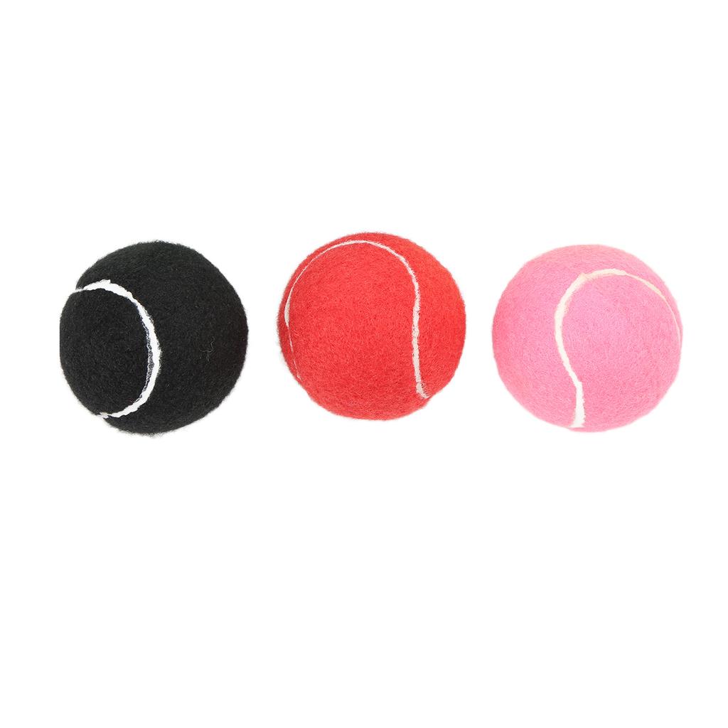 6Pcs Tennis Training Balls Multicolor Cashmere and Rubber Tennis Ball Set for Clubs Youth Training