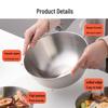 Chahua 304 Stainless Steel Mixing Bowl with Measurements