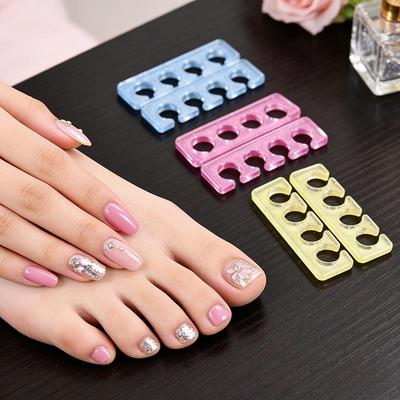 Silicone Toe Spreaders for Nail Polish Application 2pcs Soft Finger Toe Separators 2.7*9.5cm Soft Gel Toe Spacers Nail Tools