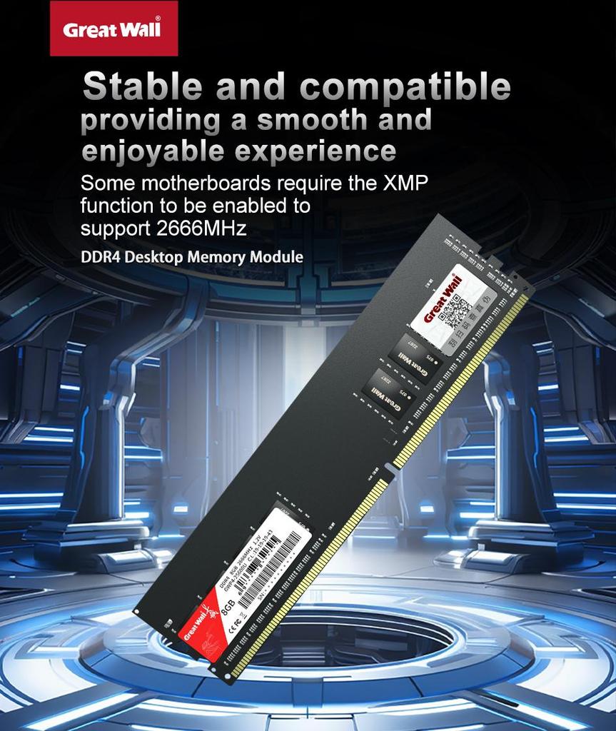 Module mémoire Great Wall GWP4 DDR4 2666MHz 8GB/16GB module mémoire de bureau