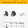 Triple Strength No-Sew Round Electroplated Magnetic Bag Buckle with Thickened Metal Pin
