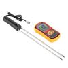 GM640 Portable Digital LCD Grain Moisture Temperature Meter for Wheat Rice Corn Bean