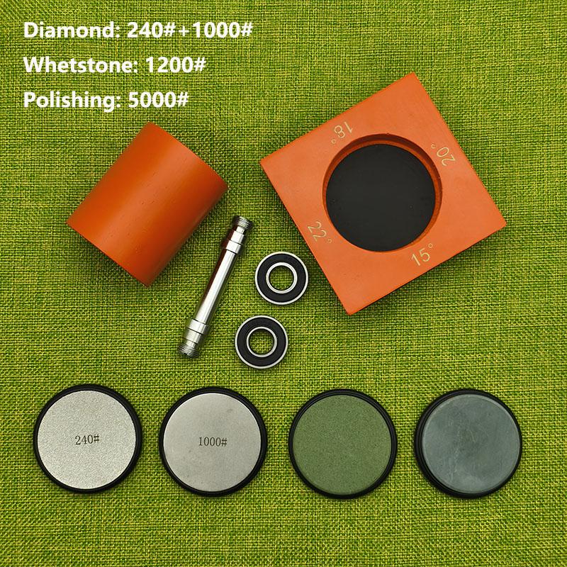 Ascuțitor de cuțite cu role Instrument de ascuțit cuțite multi-unghi pentru cuțite de bucătărie - Kit de ascuțitor de cuțite oferă 15 20 18 22 grade