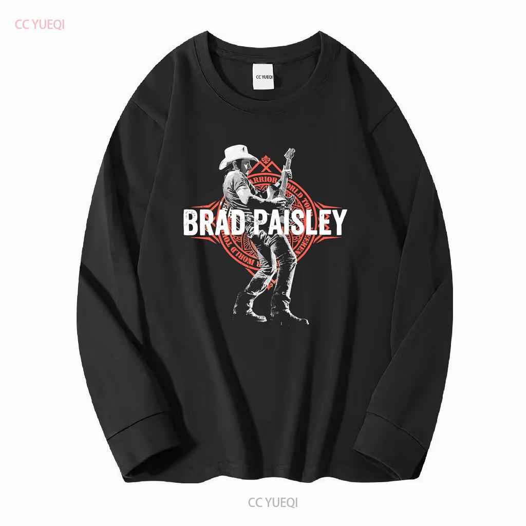 Brad Paisley T Shirt Country Music Unisexs Xl Concert Long Or Short Sleeves Vintage Washed Breathable Unisex Casual