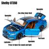 1/32 Ford Shelby GT500 Toy Car for Children Diecast Metal Miniature Model Pull Back Sound & Light Collection Gift Kid Boys